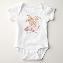 Body Para Bebê Princesa Personalizada Lilibet Ballerina Rabbit