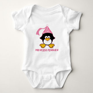 Body Para Bebê Princesa Rosa Pinguim