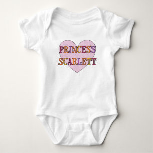 Body Para Bebê Princesa Scarlett Criança Outfit