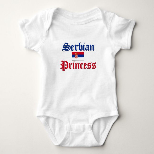 Body Para Bebê Princesa Sérvia (Frente)