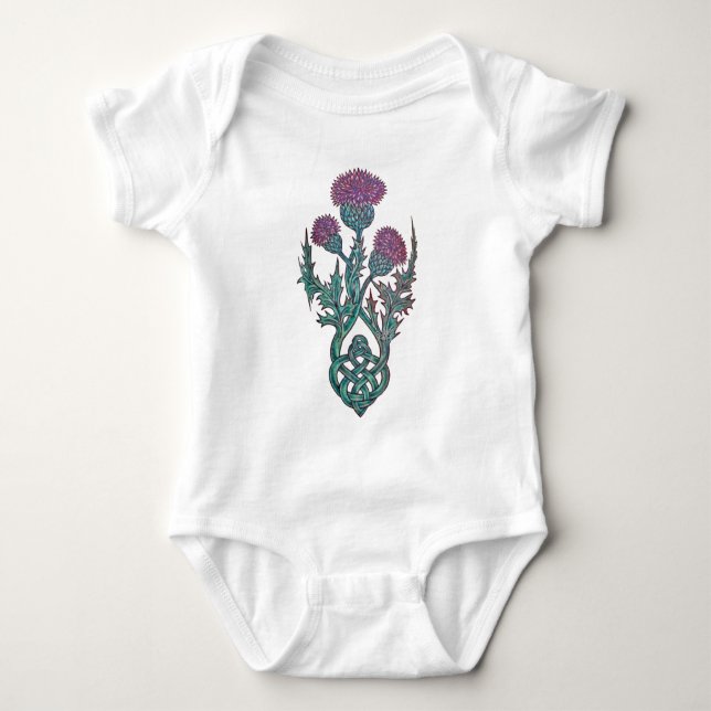 Body Para Bebê Princesa Thistle Celtic Knot (Frente)