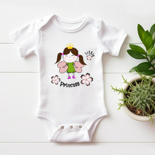 Body Para Bebê Princesinha engraçada