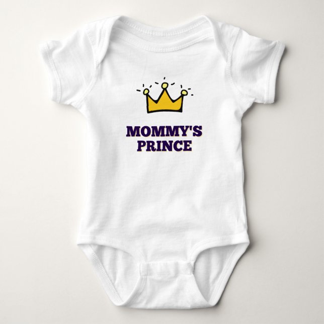 Body Para Bebê Príncipe da mamãe  (Frente)