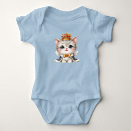 Body Para Bebê Príncipe Gatinho Fofo