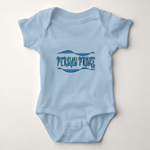 Body Para Bebê Príncipe Persa - em Azul