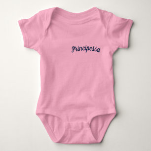 Body Para Bebê Principessa/princesa Mammprada Babygrow