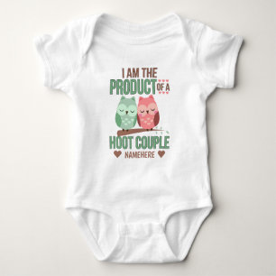Body Para Bebê Produto de um Casal Hoot
