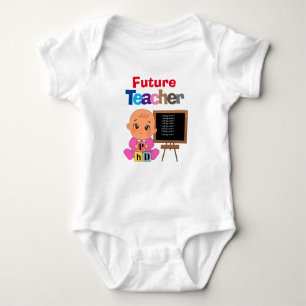 Body Para Bebê Professor de Futuro Bebê Engraçado Personalizado