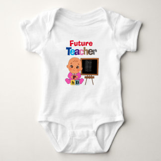 Body Para Bebê Professor de Futuro Bebê Engraçado Personalizado