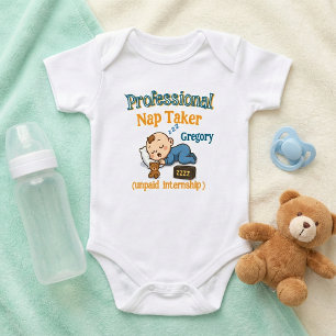 Body Para Bebê Profissional Dorminhoco: Personalizado Divertido e