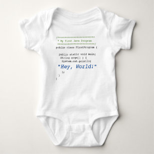 Body Para Bebê Programa de Java do bebê primeiro
