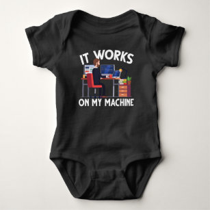 Body Para Bebê Programador Engraçado Computador Cód