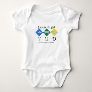 Body Para Bebê Projeto FED - Vim Pegar Um Bab De Um Pedaço Para