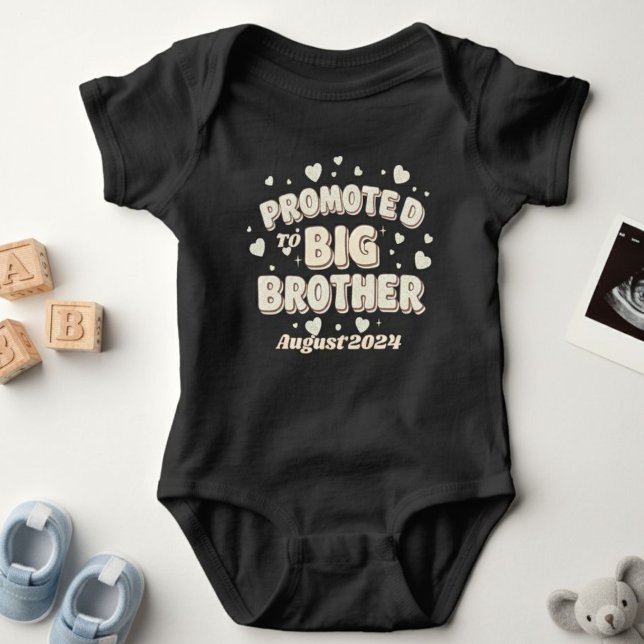 Body Para Bebê Promoted To Big Brother T-shirt,  (Criador carregado)