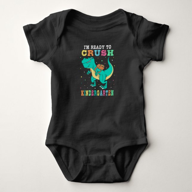 Body Para Bebê Pronto para arrasar o jardim de infância (Frente)