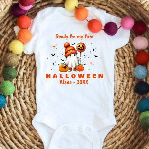 Body Para Bebê Pronto Para O Meu Primeiro Fantasma Fofo