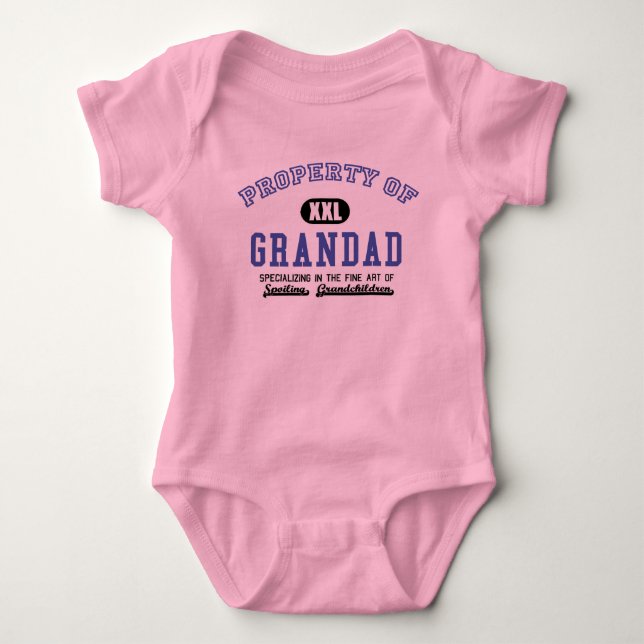 Body Para Bebê Propriedade do Grandad (Frente)