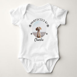 Body Para Bebê Protected By Dog Photo Baby Design