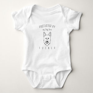 Body Para Bebê Protegido Pelo Meu Grande German shepherd De Cacho