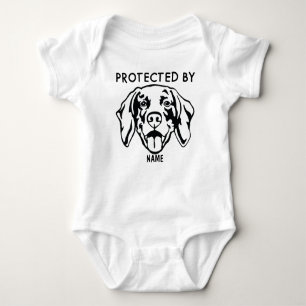 Body Para Bebê Protegido Por Cachorro Roupa personalizada para be