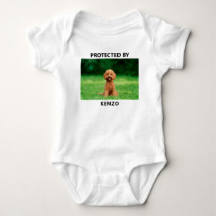 Body Para Bebê Protegido Por Foto de Animal Engraçado Personaliza