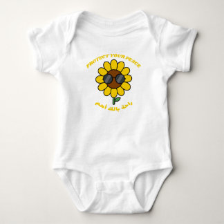 Body Para Bebê Proteja Sua Paz راحة بالك أهم Girassol