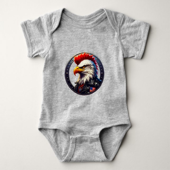 Body Para Bebê Protocolo Grin 50x50 Punk edição 001 (Frente)