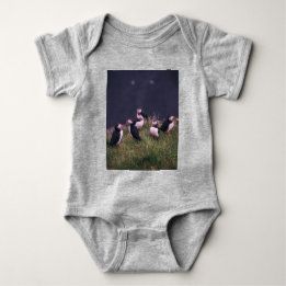 Body Para Bebê Puffins Atlântico