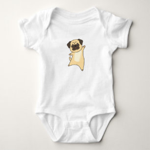 Body Para Bebê Pug Dog Animais fofos para cães-miúdos