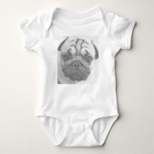 Body Para Bebê Pug Face