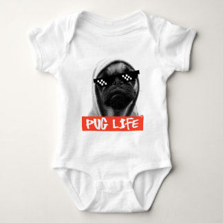 Body Para Bebê Pug Life