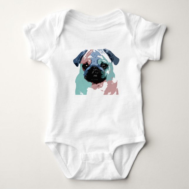 Body Para Bebê Pugly (Frente)