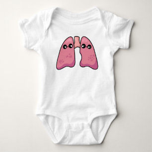 Body Para Bebê Pulmões Fofos - Biologia Humana