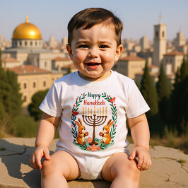 Body Para Bebê Pulos de Hanukkah Hanukkah