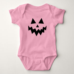 Body Para Bebê Pumpkin Rosa Halloween Jack O Lanterna