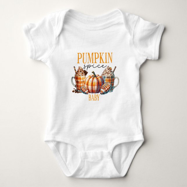 Body Para Bebê Pumpkin Spice Baby (Frente)