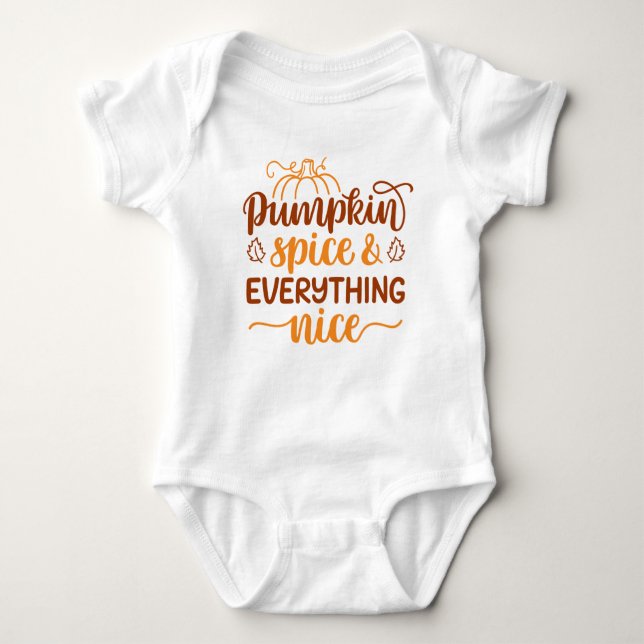 Body Para Bebê Pumpkin Spice e tudo de bom (Frente)