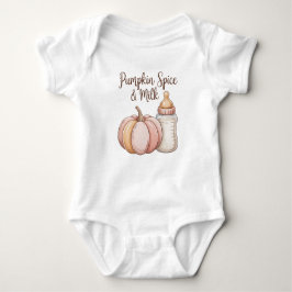Body Para Bebê Pumpkin Spice & Milk Cuja Pequena Pumpkin