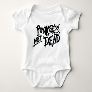 Body Para Bebê Punks not Morto - Baby Jersey Bodysuit 0-24 m