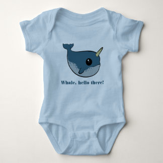 Body Para Bebê Punny Narwhal
