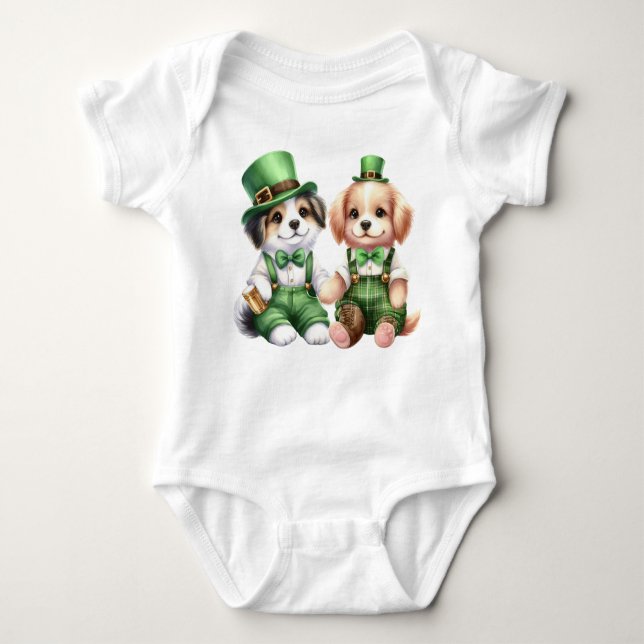 Body Para Bebê Pup Irlandês (Frente)
