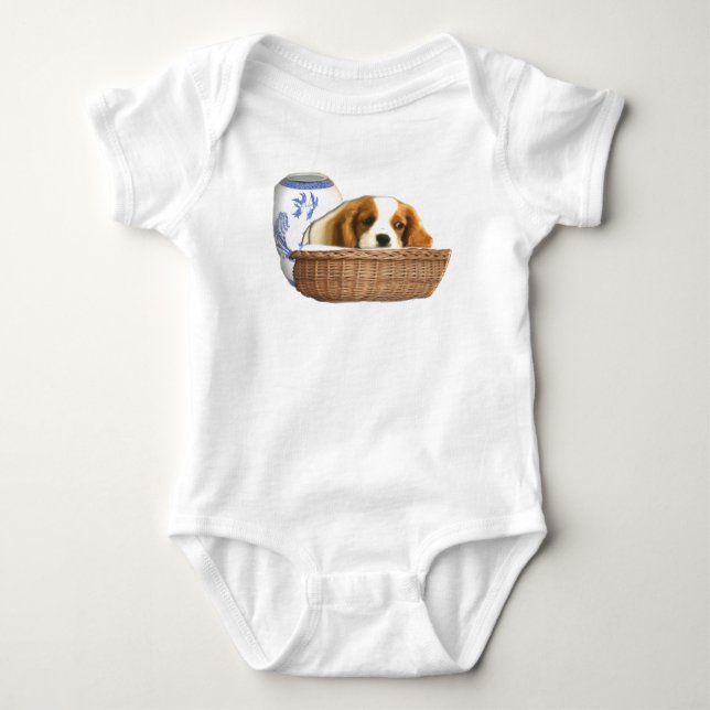 Body Para Bebê Puppy Basket (Frente)