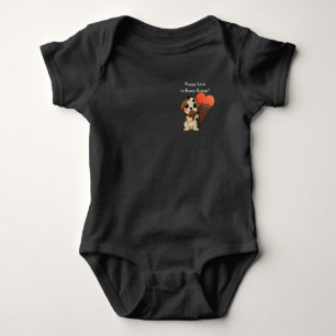 Body Para Bebê Puppy Love em qualquer colher!