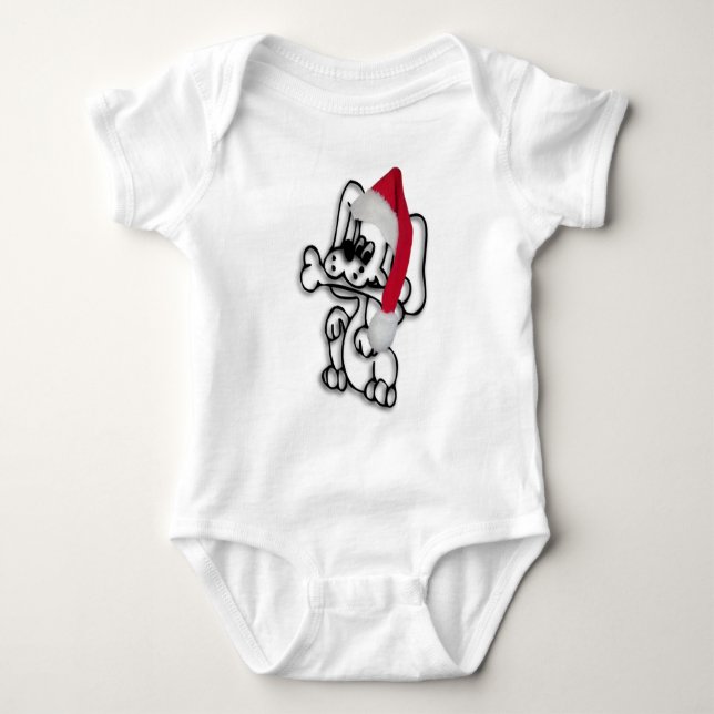 Body Para Bebê Puppy Natal (Frente)