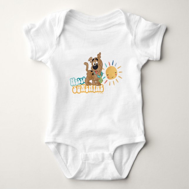 Body Para Bebê Puppy Scooby-Doo "Hello Sunshine" (Frente)