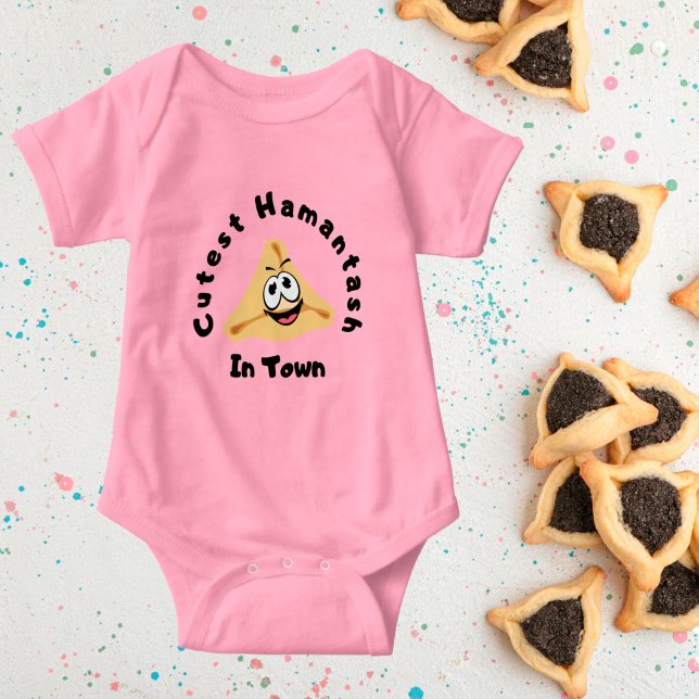 Body Para Bebê Purim Cutest Hamantash Na Cidade (Criador carregado)