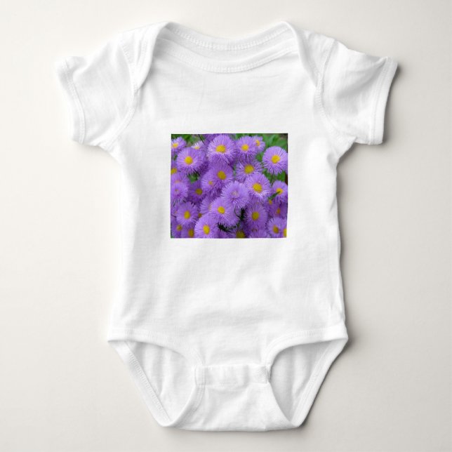 Body Para Bebê Purple Floral (Frente)