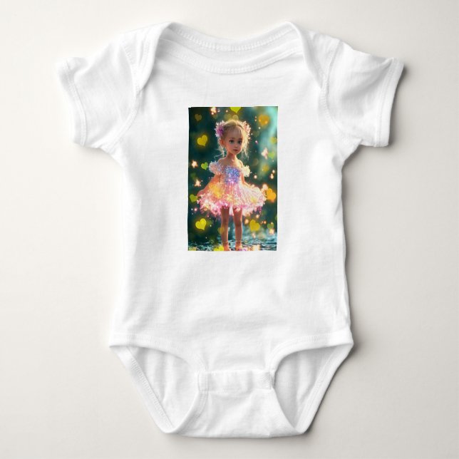 Body Para Bebê Purpurina com Amor (Frente)