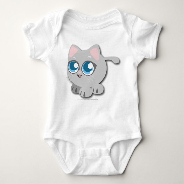 BODY PARA BEBÊ "PURR-FECT" (Frente)