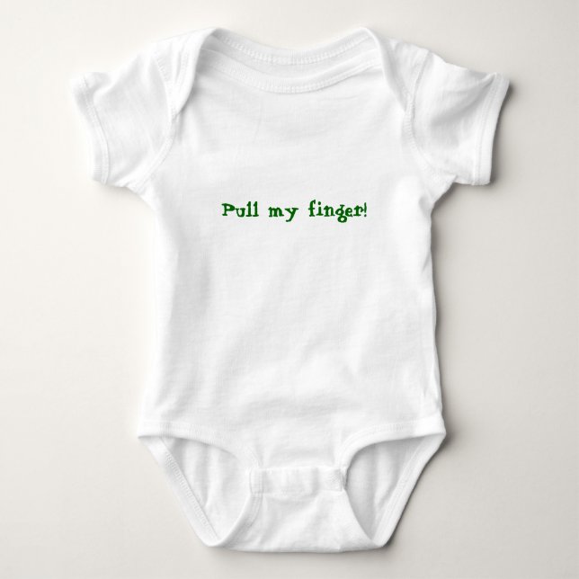 Body Para Bebê Puxe meu dedo! (Frente)